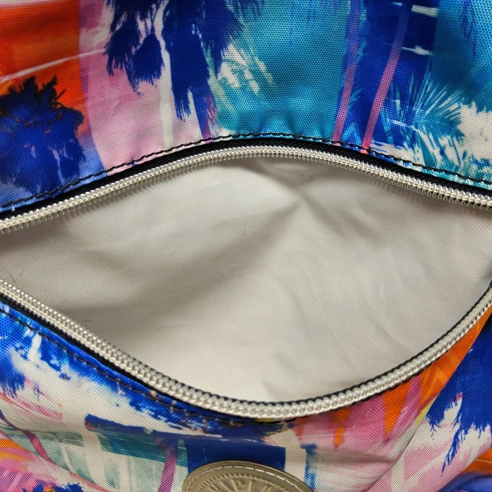 Kipling Backpack Kids Blue Pink Orange Palm Tree‎ Chevron BP4406-9BD - Picture 5 of 16